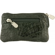 Genuine alligator leather card holder UCMC29 Black