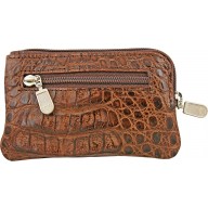 Genuine alligator leather card holder UCMC29 Brown