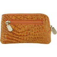 Genuine alligator leather card holder UCMC29 Peanut