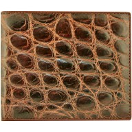 Genuine crocodile leather wallet USAM04 Brown