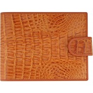 Genuine alligator leather wallet USCM100T Tan