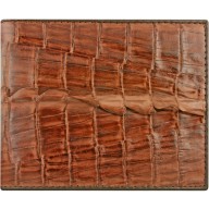 Genuine alligator leather wallet USCM7T Brown