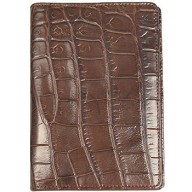 Genuine crocodile leather passport wallet WN02020 Maroon