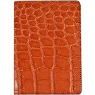 Genuine crocodile leather passport cover WN02029 Safari