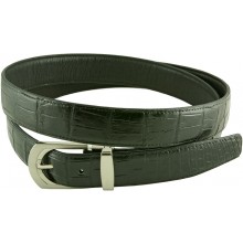 Genuine crocodile leather belt 102AMT Black