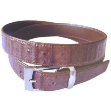 Genuine alligator leather belt 102SMT Brown