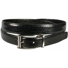 Genuine snake leather belt 102SN Black
