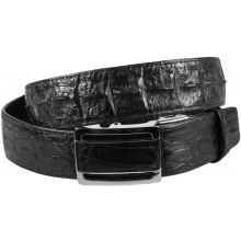 Genuine alligator leather belt 105CKP-B Black