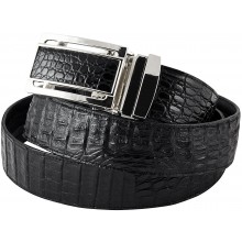 Genuine alligator leather belt 105CM2-B Black