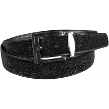 Genuine stingray leather belt 105RP Black