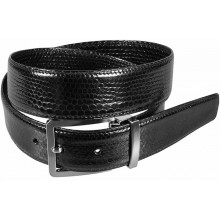 Genuine snake leather belt 105SN Black