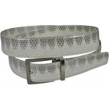 Genuine snake leather belt 105SN Bone
