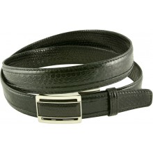 Genuine snake leather belt 136SN Black