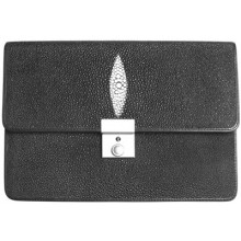 Genuine stingray leather bag 3-2319 Black