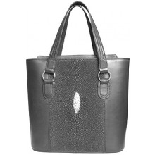 Genuine stingray leather bag 3-8263 Black