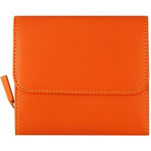 Genuine cow leather wallet 52-D Orange / MC