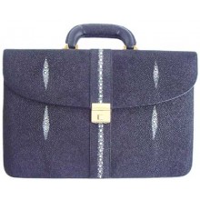 Genuine stingray leather briefcase 77716 Black