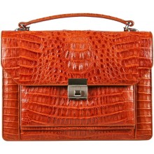 Genuine alligator leather briefcase 8829 Tan