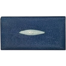 Genuine stingray leather bag A006-10 Blue
