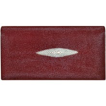 Genuine stingray leather bag A006-10 Burgundy