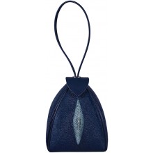 Genuine stingray leather bag A009-02 Blue