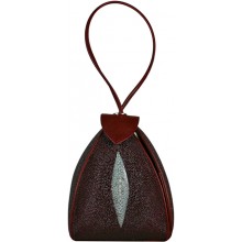 Genuine stingray leather bag A009-02 Brown