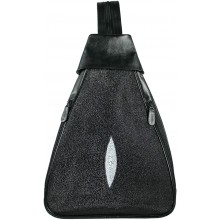 Genuine stingray leather bag A026-01 Black