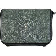Genuine stingray leather bag A074SA Green