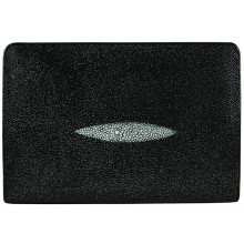 Genuine stingray leather bag A081 Black