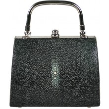 Genuine stingray leather bag A113SA Black