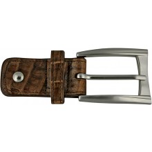 Alligator leather loop buckle ALBUCKLE01-13 Brown