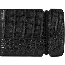 Genuine alligator leather cash cover ALCCOV01BL Black
