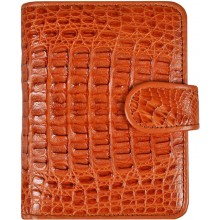 Genuine alligator leather wallet ALD122 Tan