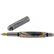 Alligator bone / leather fountain pen ALPEN01-BT Grey