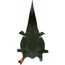 Genuine alligator hornback skin ALSK01HB Black