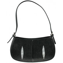Genuine stingray leather bag AMB004 Black
