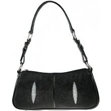 Genuine stingray leather bag AMB006 Black