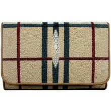 Genuine stingray leather wallet AMW003 BU2