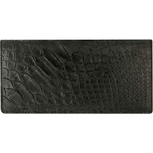 Genuine python leather wallet B034-01PT Black