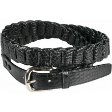 Genuine crocodile leather belt B04104 Black