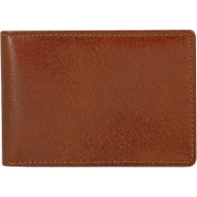 Genuine buffalo leather credit card holder BCC551 Brown