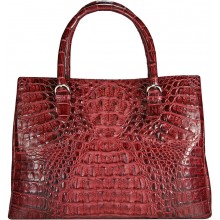 Genuine alligator leather bag BCM189 Burgundy