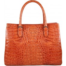 Genuine alligator leather bag BCM189 Tan