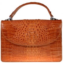 Genuine alligator leather bag BCM199 Tan