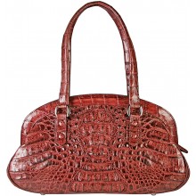 Genuine alligator leather bag BCM412 Burgundy