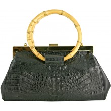 Genuine alligator leather bag BCM451 Black