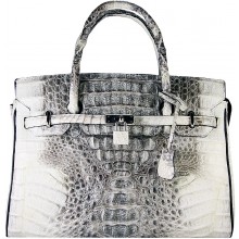 Genuine alligator leather bag BCM487 Natural