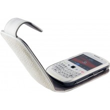 Genuine stingray leather BlackBerry case BLACKBERRY-CP09 White