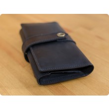 Premium cow leather handmade wallet EL-PM-3 Black