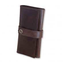 Premium cow leather handmade wallet EL-PM-3 Brown